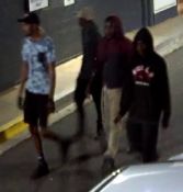 Police would like to speak to these four men who they believe may have further information in relation to criminal activity on Bath Street overnight.