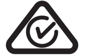 Image of the Regulatory Compliance Mark graphic. A tick within a triangle.