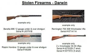 Stolen Firearms Darwin