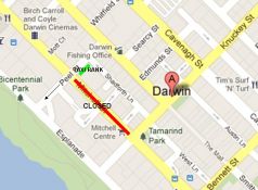 New Year's Eve Road Closure - Reminder - Darwin