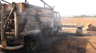 Truck Fire Witnesses Sought