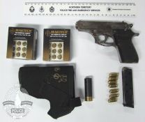 Pistol, Ammunition Seized - Darwin