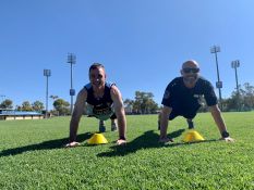 Local media personality Justin Fenwick took on Superintendent Neil Hayes in the Police Fitness Assessment to see just how fit you have to be to become a police officer.