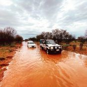 Police recover a bogged vehicle near Ti Tree