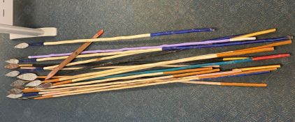 Part of the seized spears