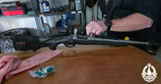 Seized firearms