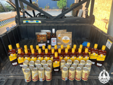 Police seize alcohol