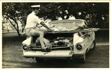 Emergency Ambulance with a full load of four stretchers