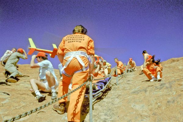 NTES members in vertical rescue training. Copyright, K Herzog ESM Collection.
