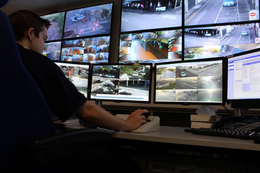 CCTV monitors