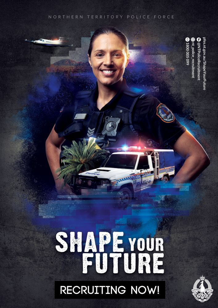 Remote policing recruitment poster