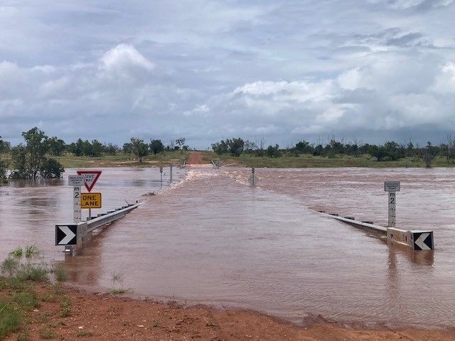 Flooding at Sandy Creek 2. Image Victoria Daly Regional Council